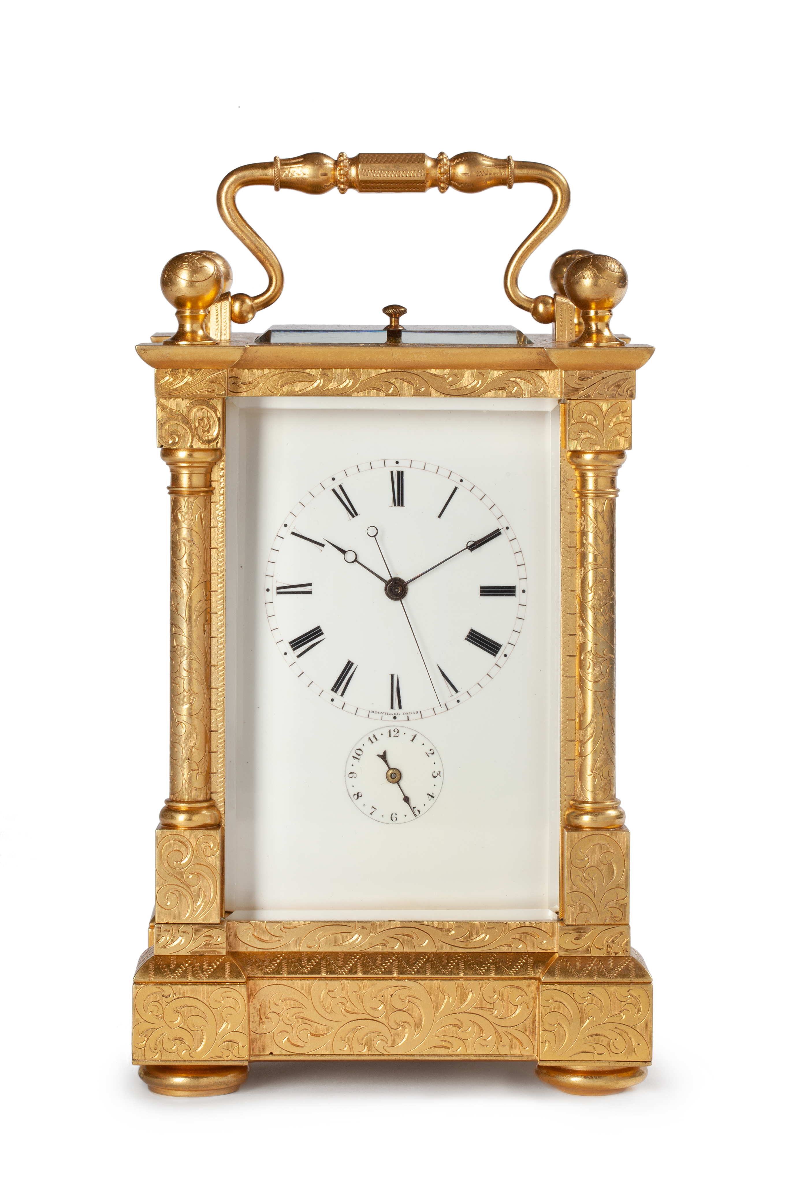 Carriage clock Bolviller A Paris 384  France